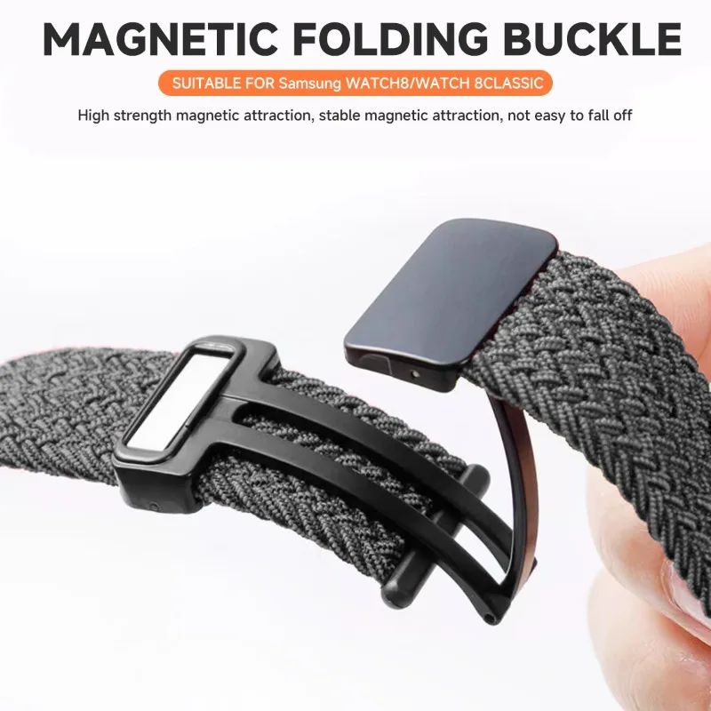 Colorful Magnetic Nylon Braided Sport Strap Bracelet