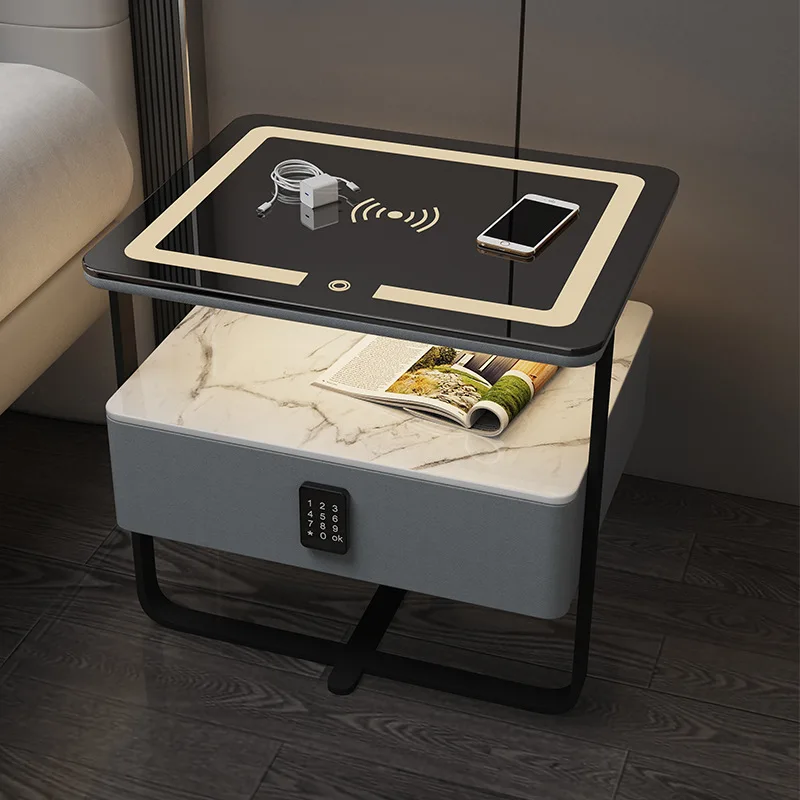 IntelligentbedsidetableSmallwroughtironminimalistmodernluxury