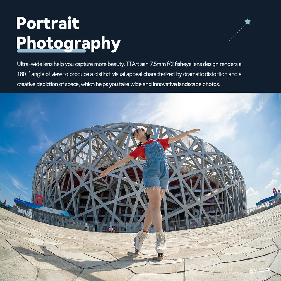 Ttartisan-魚眼レンズ7.5 f2,大判,カメラレンズ,Fuji x Canon,Nikon z