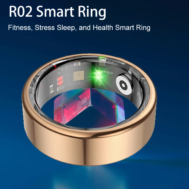 

Smart Ring for women & men, Heart Rate Monitoring, IP68 & 3ATM Waterproof, Multi-Sport Modes - High-Performance Health Tracker