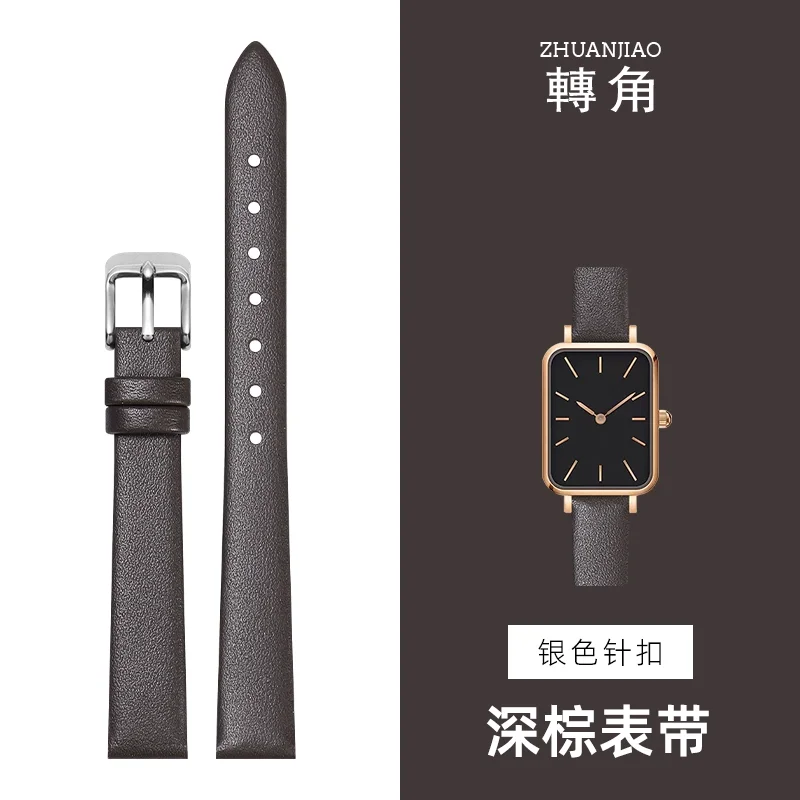 Premium Ultra-Thin Calfskin Leather Waterproof Watchband – Soft, Comfortable, and Versatile Watch Accessory