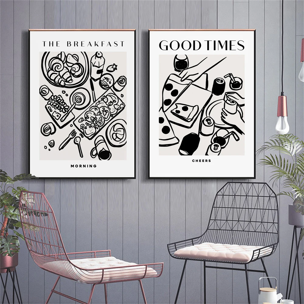 

Trendy Breakfast Poster Breakfast Print Breakfast Wall Art Restaurant Print Trendy Kitchen Poster For Kitchen Dining Room Decor