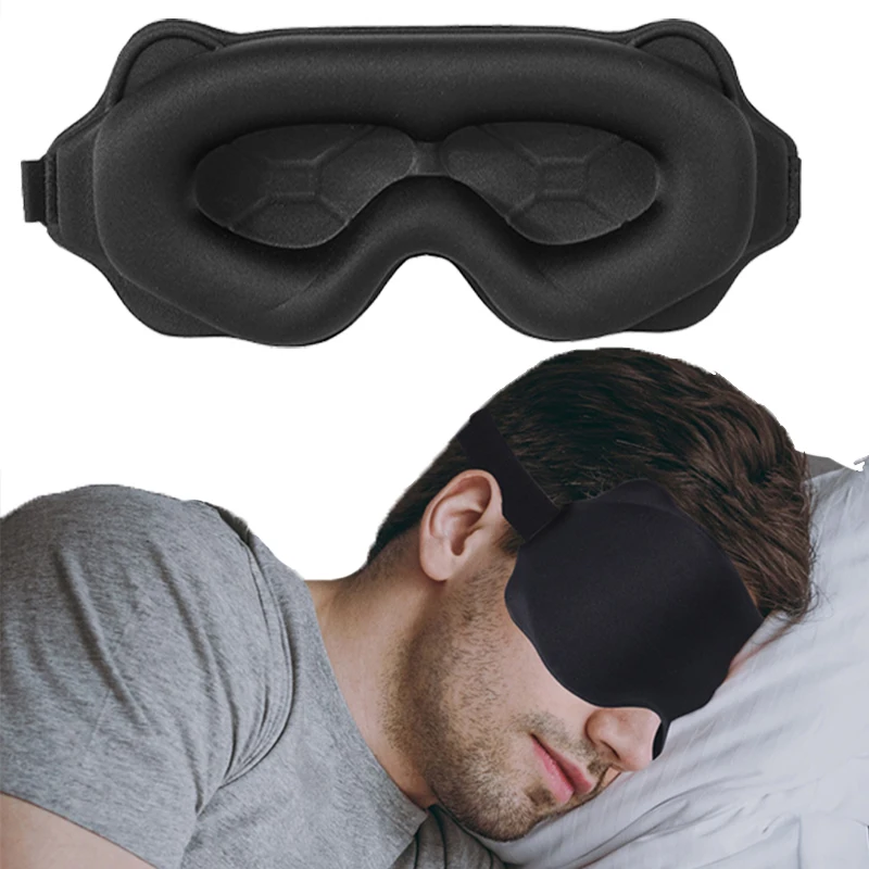 3D Sleeping Mask Block Out Light Sleep Mask For Eyes Soft Sleeping Aid Eye Mask for Travel Eyeshade Night Breathable Slaapmasker Best Sellers In Beauty & Health