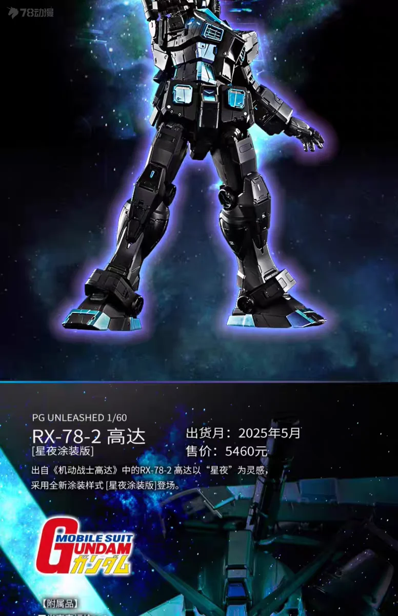 Bandai Original GUNDAM PG PGU RX-78-2 GUNDAM STARRY NIGHT