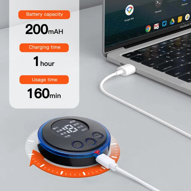 LCD 디스플레이 목 마사지 전기 마사지기