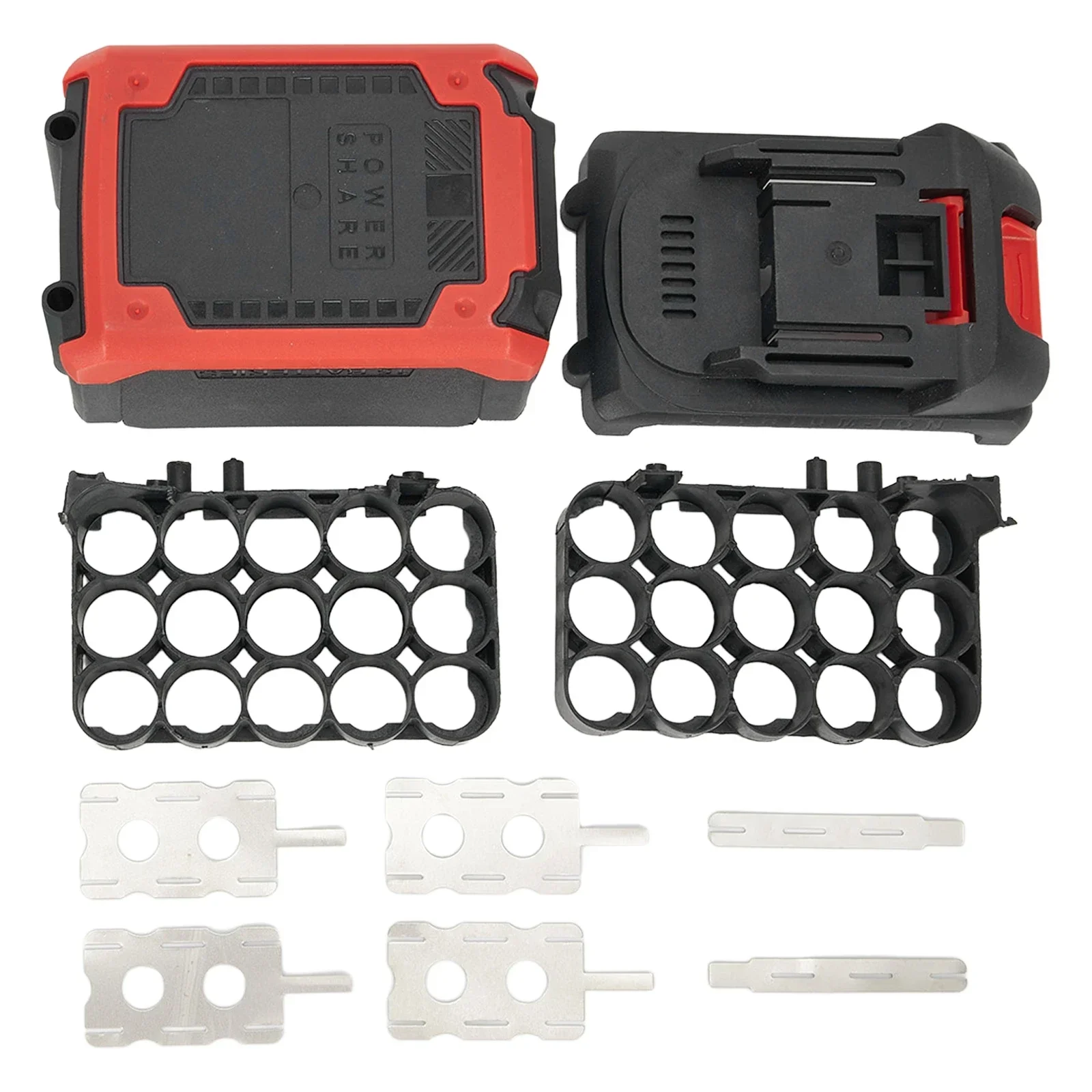 10/15/20 Cores Plastic Li-ion Battery Case Storage Box Shell PCB Charging Board Shell Box Protective Plate Sleeve Power Tool 3