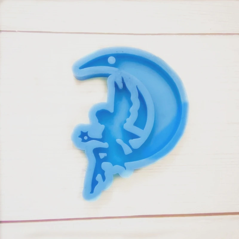 9Pcs Angel Heart Silicone Molds Epoxy Resin Mold Handmade Keychain Tool Drop shipping