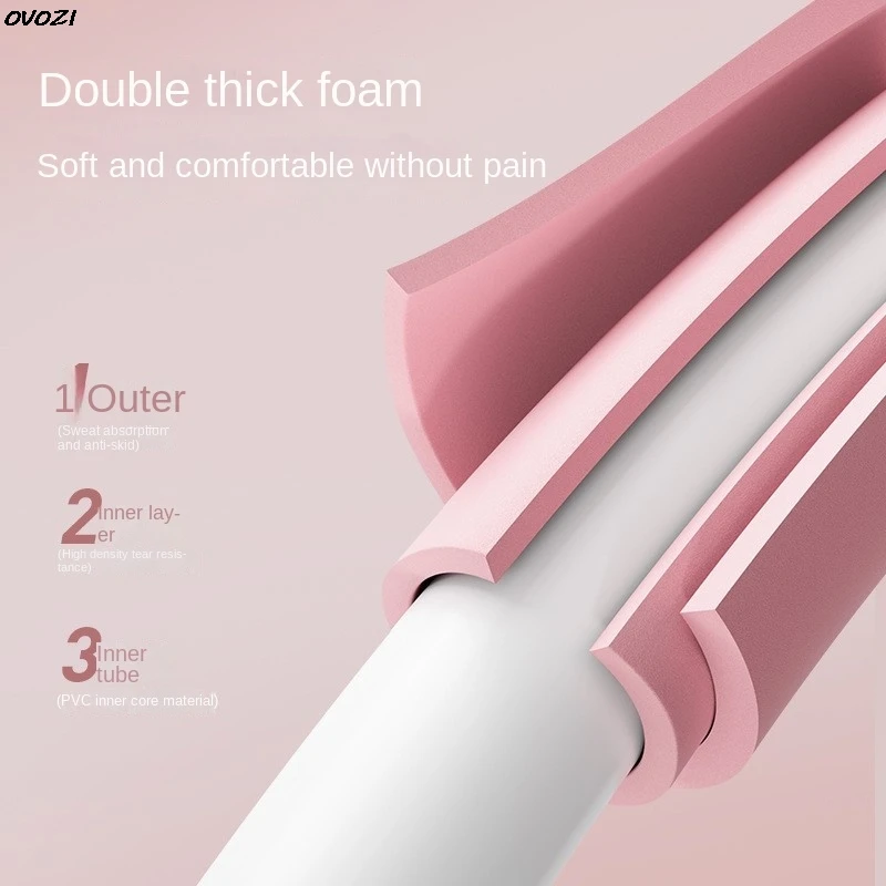 OVOZI Free Adjustable Removable Sponge Foam Hula Hoop Splicing Plastic Hula Hoop Household Thickening Non-slip Hot New