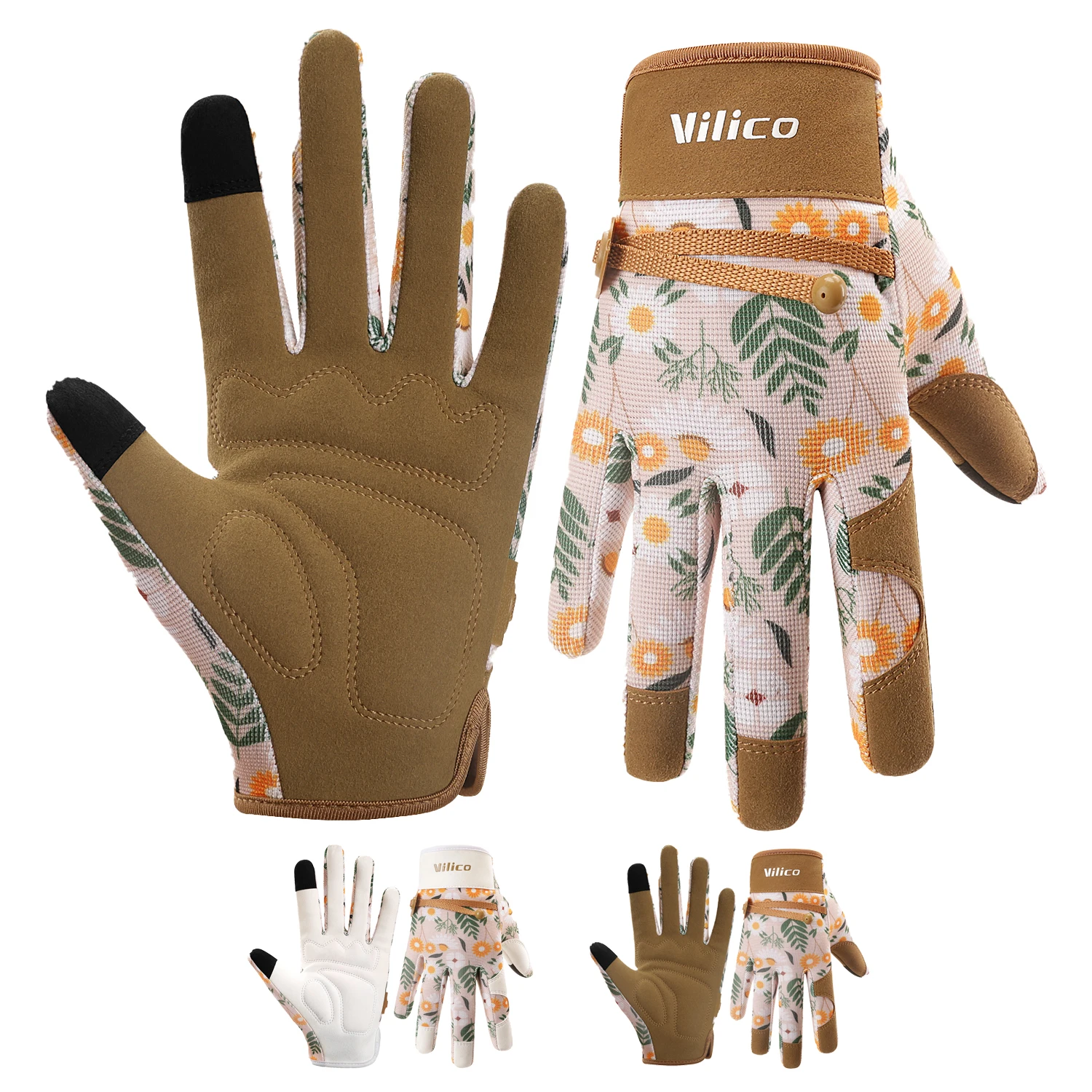 Thorn-Proof Gardening Weeding Working Gloves Breathable leather Glove Puncture Resistant for Digging, Floral Planting,Pruning