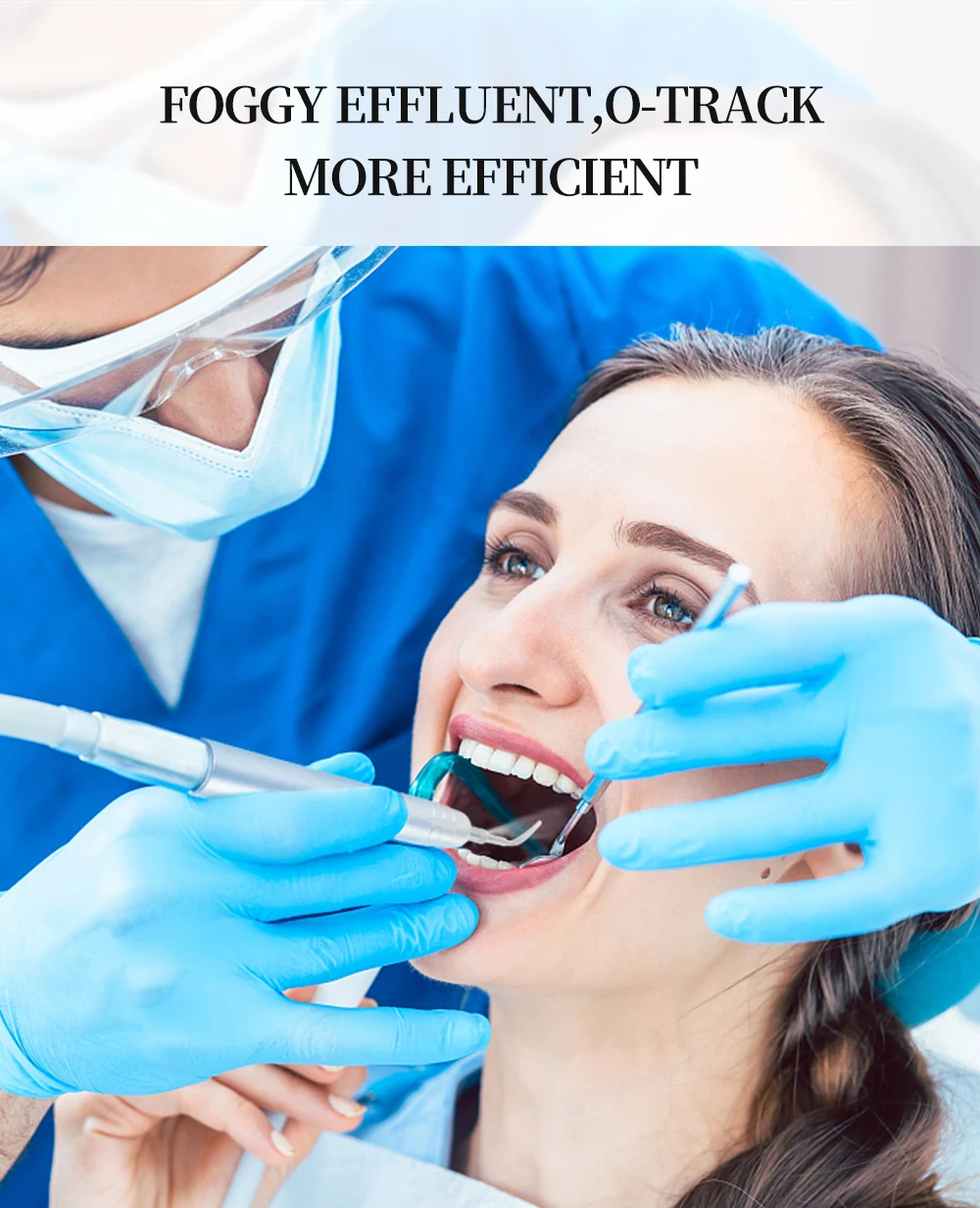 AZDENT Dental Ultraschall Air Scaler Handstück Super Sonic Scaling mit 3 Spitzen Zahnsteinentferner Reinigungswerkzeug Zahnmedizin Labor – Detail 8