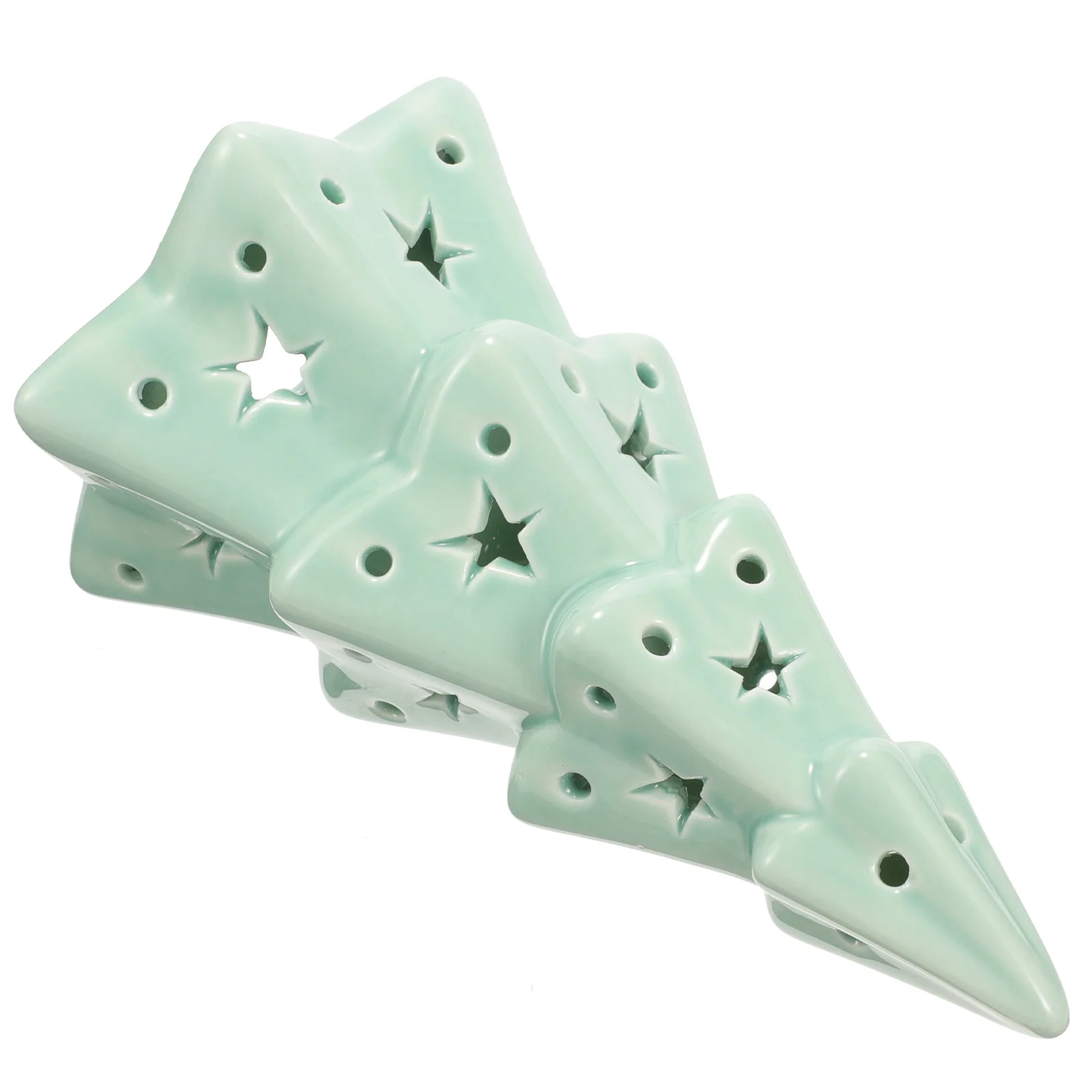 

Christmas Gifts Table Ceramic Decor Decorative Xmas Tree Ornament Desktop Lovely Adorn Model