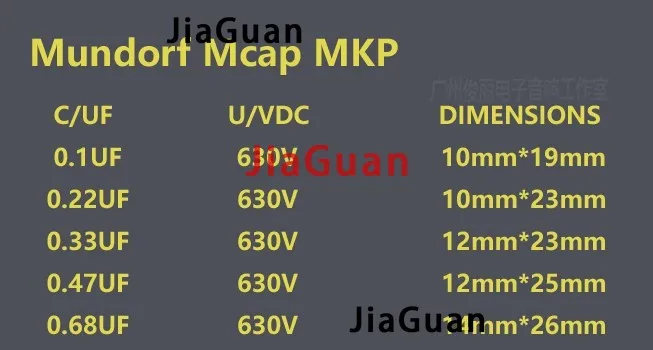 2 Pezzi Mundorf Mkp Mcap 0.22Uf 630V Germania M-Cap 224/630V Audio 0.22U Giunto Non Polare 220Nf Nuovo Condensatore Audiophiler 224