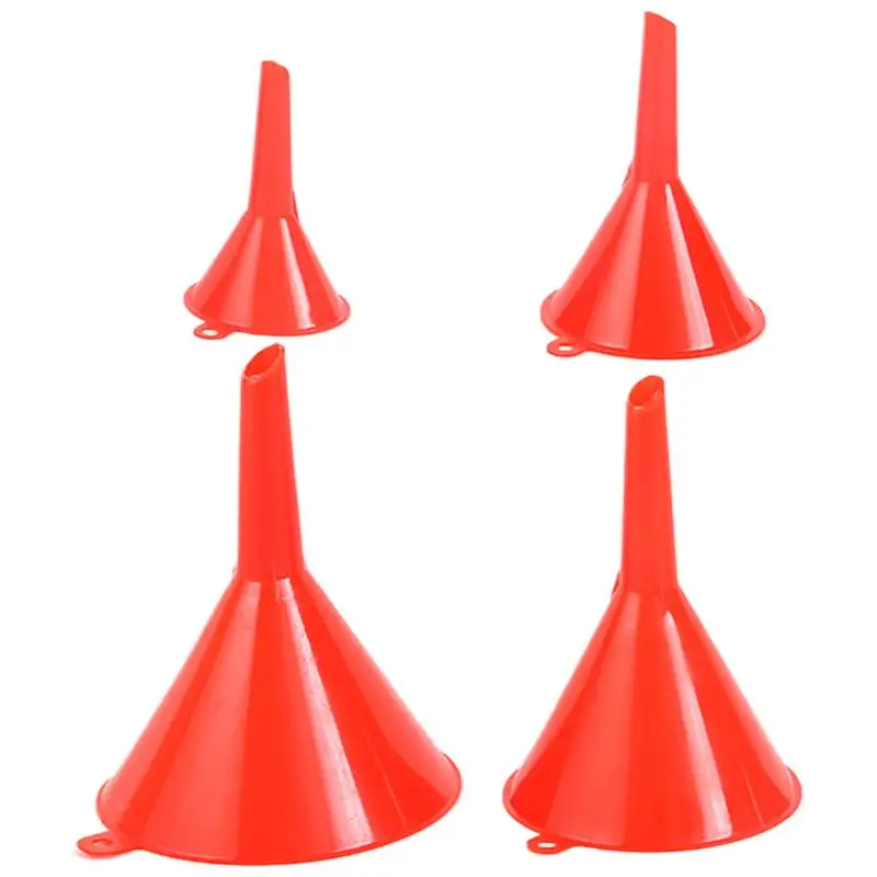 Kitchen Funnel 4pcs/set Suitable for Automotive Home Kitchen Function Plastic Mini Small Medium and Large Funnels