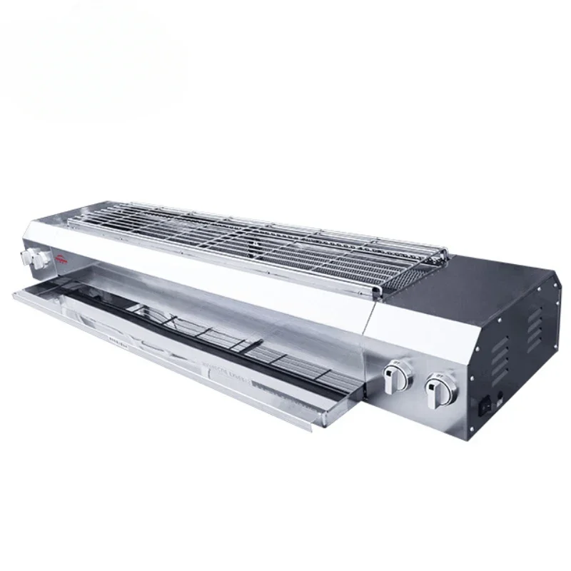 

KE-150 Smokeless Stainless Steel Gas BBQ Grill Both Sides