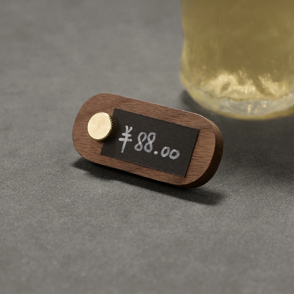 나무 소형 가격표시 카드 케이크 제품 가격표 간단한 손글씨 표시 라벨