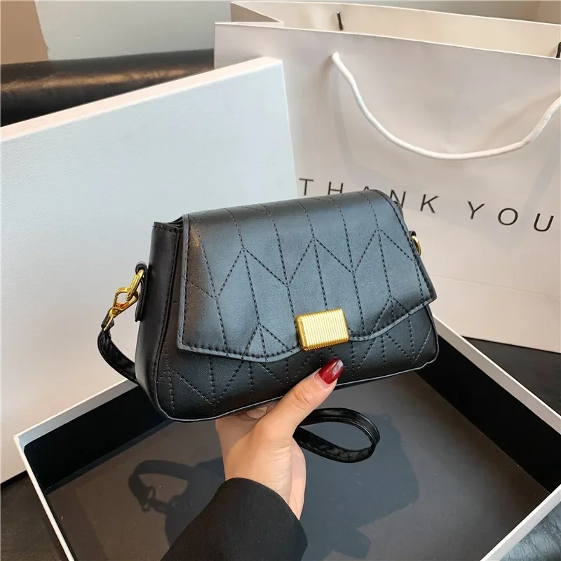 Autumn New Fashion Simple Female Shoulder Bag Leisure Commuting Luxury Brand Shoulder Bag Small Handbag Women's Crossbody Bag