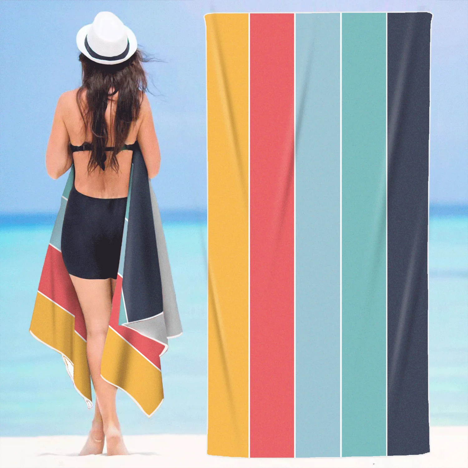 

Sport Sand Free Quick Dry Beach Towel Microfiber Bath Towels Beach Cushion Swimming Large Comfort Adults Absorbent Beach Towels