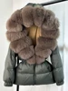 2024 New Fashion Winter Puffer Down Jacket Women Real Fox Fur Hooded Thick Warm 90% White Duck Down Coat Female Waterproof Parka 6