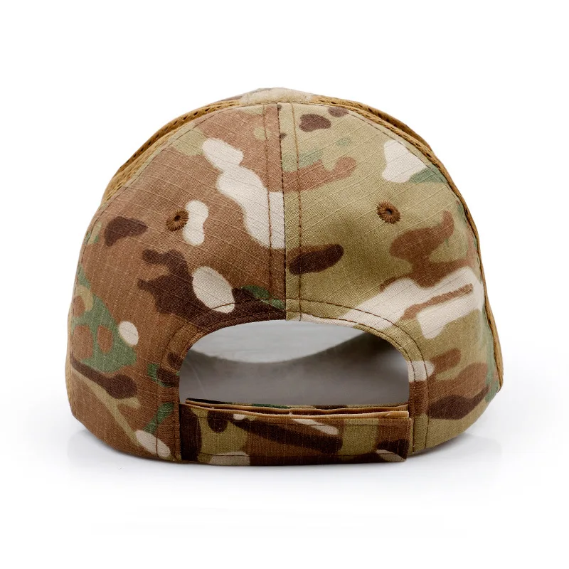New Tide Punisher Skull Multicam Operator Mesh baseball Cap Men cool Fitted Tactical Cap Good quality Breathable outdoor sport 5