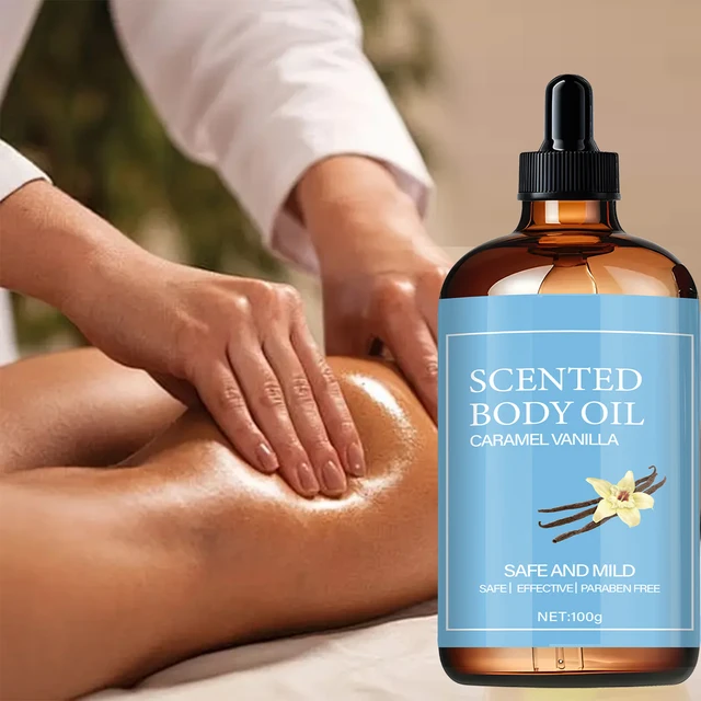 Huile corporelle parfumée, huile de coco nourrit en profondeur, l'acide ascorbique renforce la barrière, zéro additifs, formule végétale pure, conçue pour améliorer la sécheresse et le peeling 1
