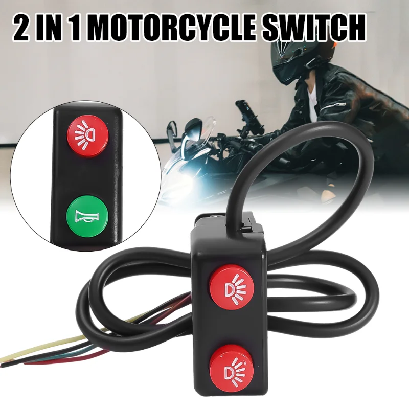 

New 22mm Motorcycle ATV Handlebar Horn Headlight Combination Switch Button Motor Switches Turn Signal Modification Accessories