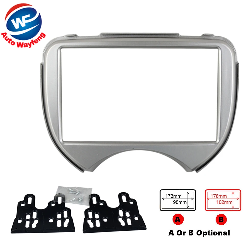 

Double Din Facia For NISSAN Micra March RENAULT Pulse Radio CD DVD Stereo Panel Dash Install Trim Fascia Kit Face Surround Frame