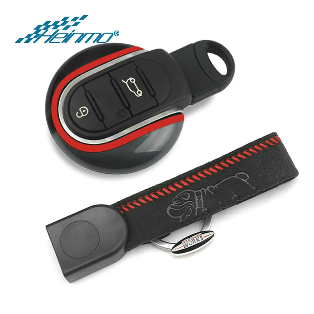 ontto Custodia per Chiave Auto, Adatta per BMW Mini Cooper S One JCW F54 F55 F56 F57 F60 R59 R60 Clubman CountrymanTPU Silicone Custodia Portachiavi 3 Tasti Argento Viola