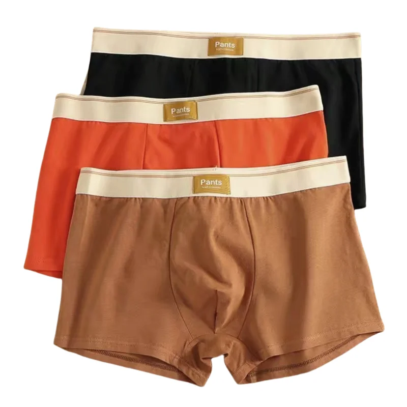 3 adet Erkek Külot Pamuk BoxerShorts Erkek İç Giyim Erkek Boksörler Nefes U Dışbükey Erkek Külot Seksi Sandıklar