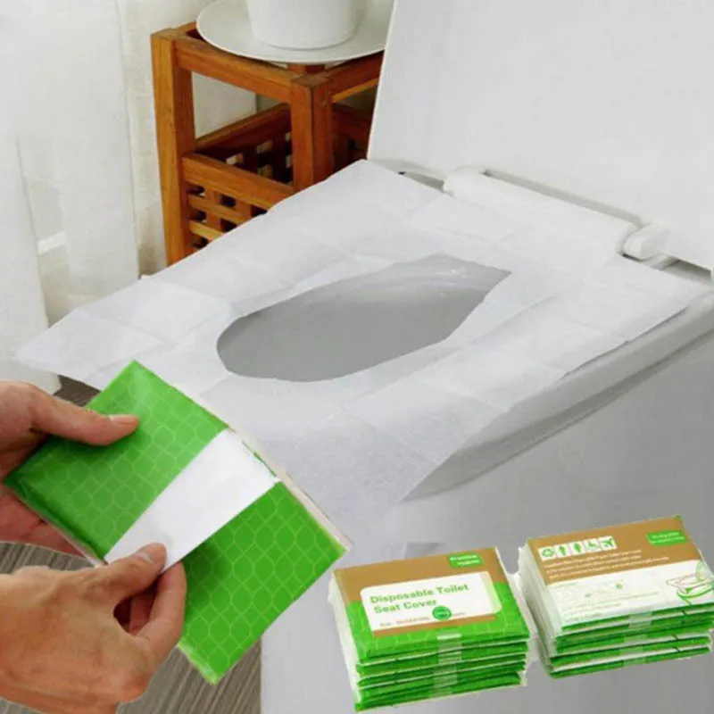 20pcslotDisposableToiletSeatCoverWaterproofSafetyTravelCamping