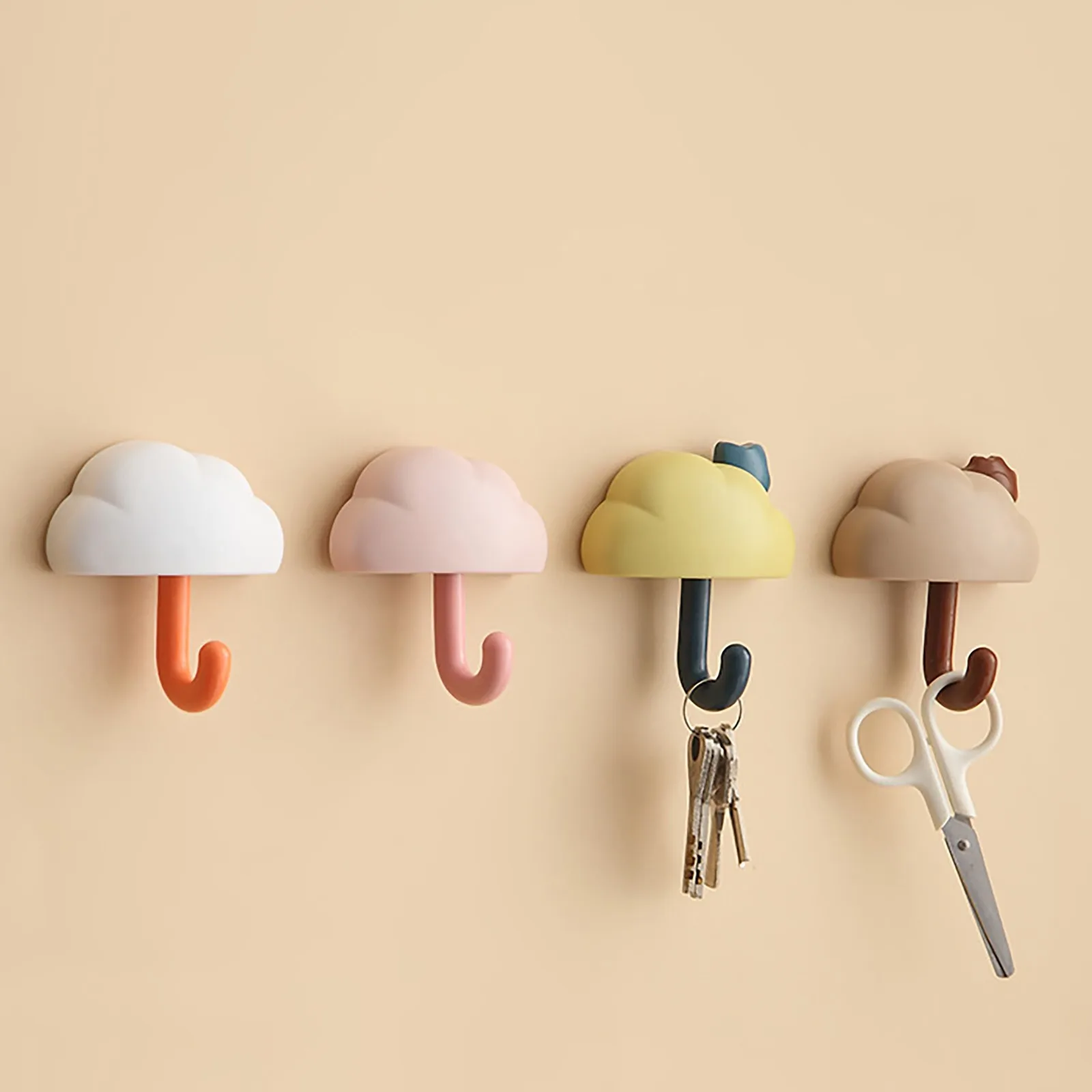 

Креативный настенный крючок в виде облака, брелок, Детский милый настенный крючок для пальто, подвесной крючок для ванной, декоративный крючок для полотенец