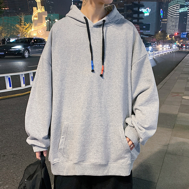 Spring Fashion Casual Men's Hooded Sweatshirts Solid Color Oversized Hoodies For Women