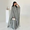 109382-b502e0.jpg Abaya ouverte 2026 Eid Mubarak à manches chauve-souris pour femme, robe musulmane en satin, jilbab, kimono, hijab, abayas, caftan, robe, vêtements islamiques