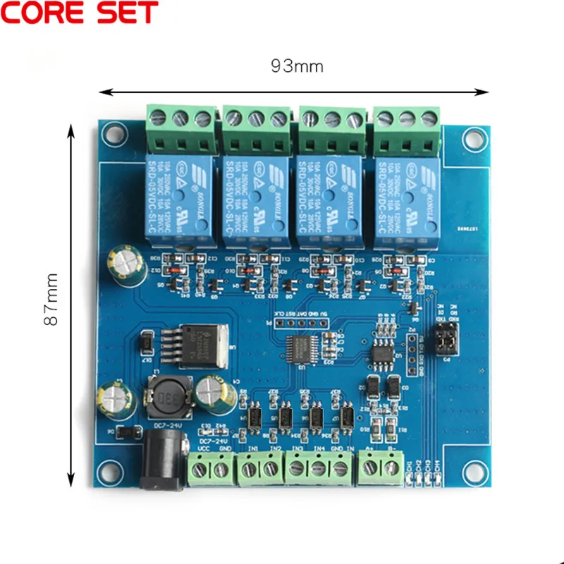 Módulo De Relé De 4 Vías Modbus Rtu De 3 Vías, 7-24 V, Módul | Cuotas - Foto 2