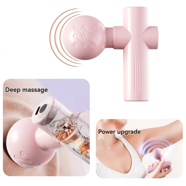 Hot USB Mini Massage Gun Fascia Machine Muscle Relaxation Vibrating Gun Rod Massage Fitness Equipment Neck Grab Fascia Gun