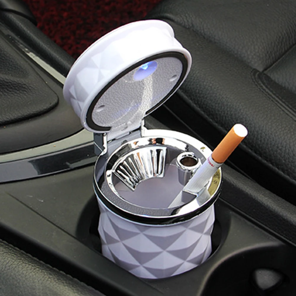 Universal Car Ashtray with LED Lights Smokeless Auto Cigarette Car