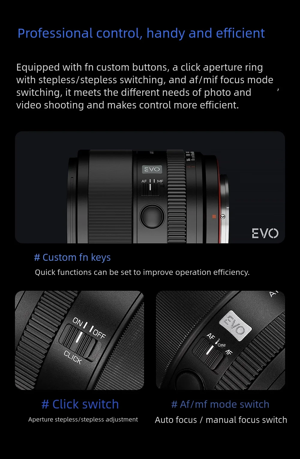 VILTROX AF 85 mm F2.0 EVO Vollformat-Autofokus-Kameraobjektiv mit großer Blende für Sony E Nikon Z Mount A7IV A7C ZV-E1 FX3 A9III – Detail 12