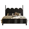 French Retro Solid Wood Beds Nordic Creative Guesthouse & Hotel Double Bed High-End Bedroom Japanese Furniture Fauteuil Lit FYBB 6