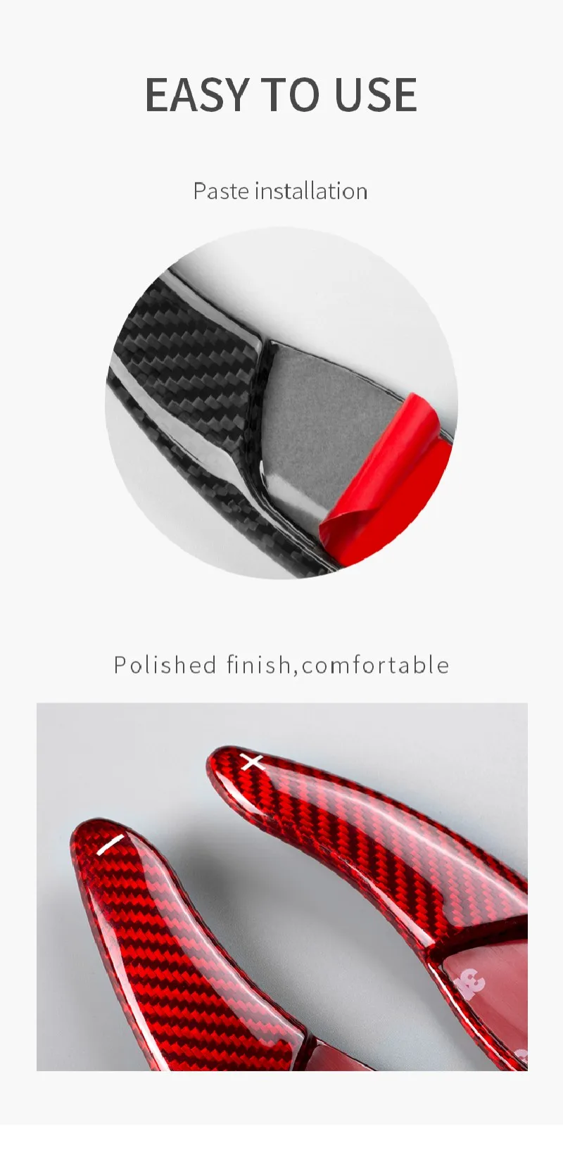 T-carbon Steering Wheel Paddle Shift For Toyota Reiz Camry Corolla Ralink Carbon Firber Styling Accessories Paddle Shifter