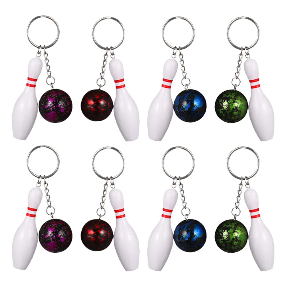 

Bowling Keychain Sports Match Souvenirs Gifts Delicate Hanging Keychains Exquisite Small Mini Rings Decors Fob