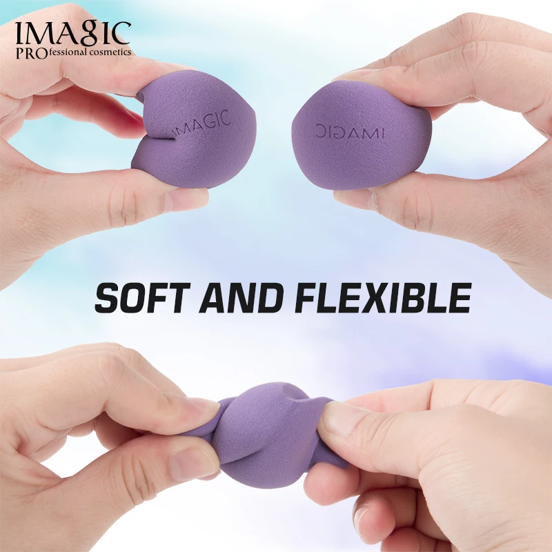 IMAGIC Makeup Sponge Beauty Tool Soft Wet And Dry Use Foundation Powder Puff Women Professional Cosmetic Colorful makeup tool