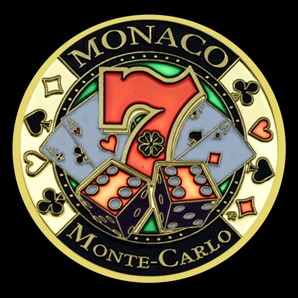 카지노 모나코 행운을 빌어 요 금화 칩 도전 메달 헌신 금속 럭키 포커 가드 기념품 공예 선물 - AliExpress