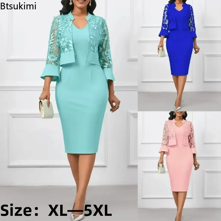 2026 Women's 2 Piece Sets African Dresses For Women Bodycon Midi Dress Elegant Wedding Gowns Ankara Africa Long Dress New Robes
