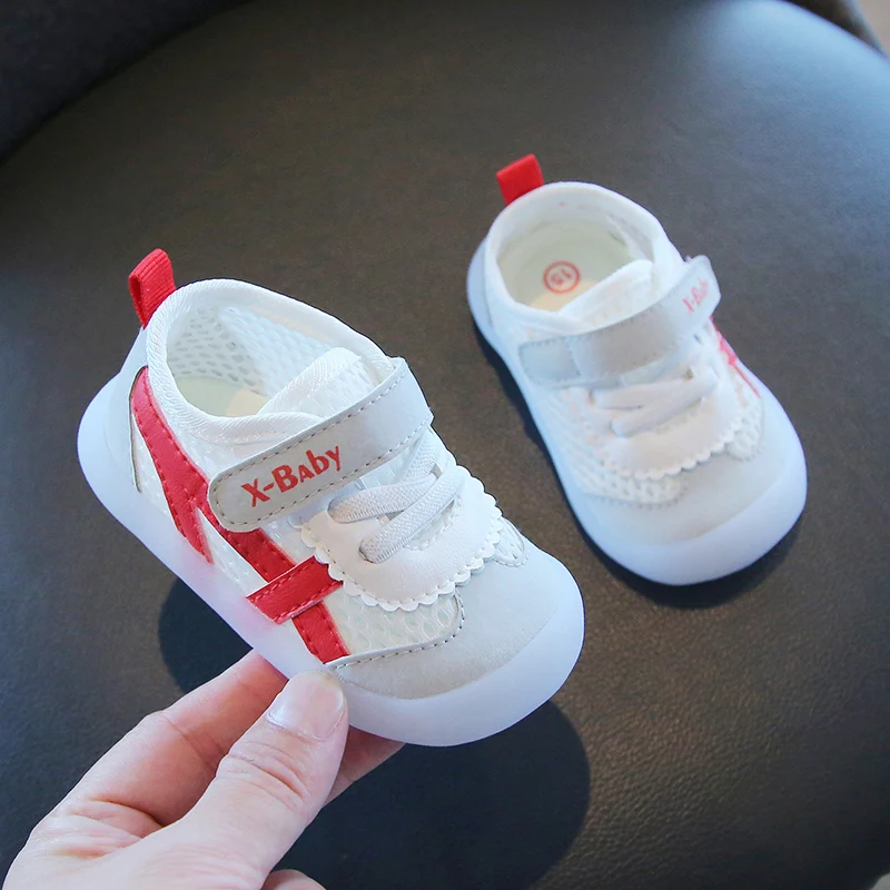 Baby Boys Girls Breathable Mesh Baby Walking Shoes Jelly Soft Bottom Casual Shoes 4