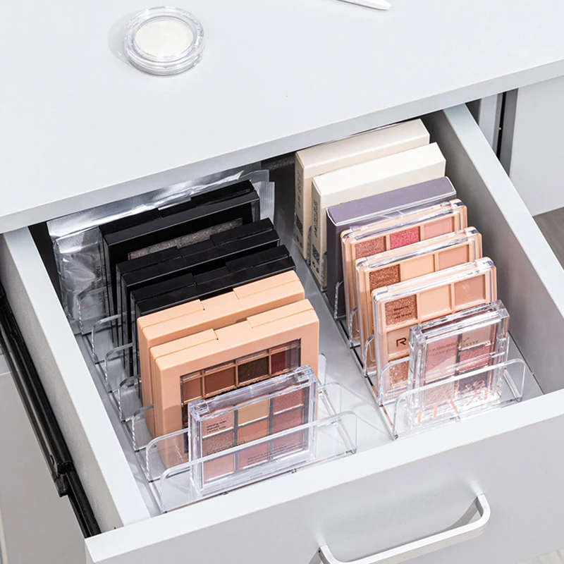 Cosmetic Organizer Desktop Display Box - Multi-Compartment Makeup Storage Tray