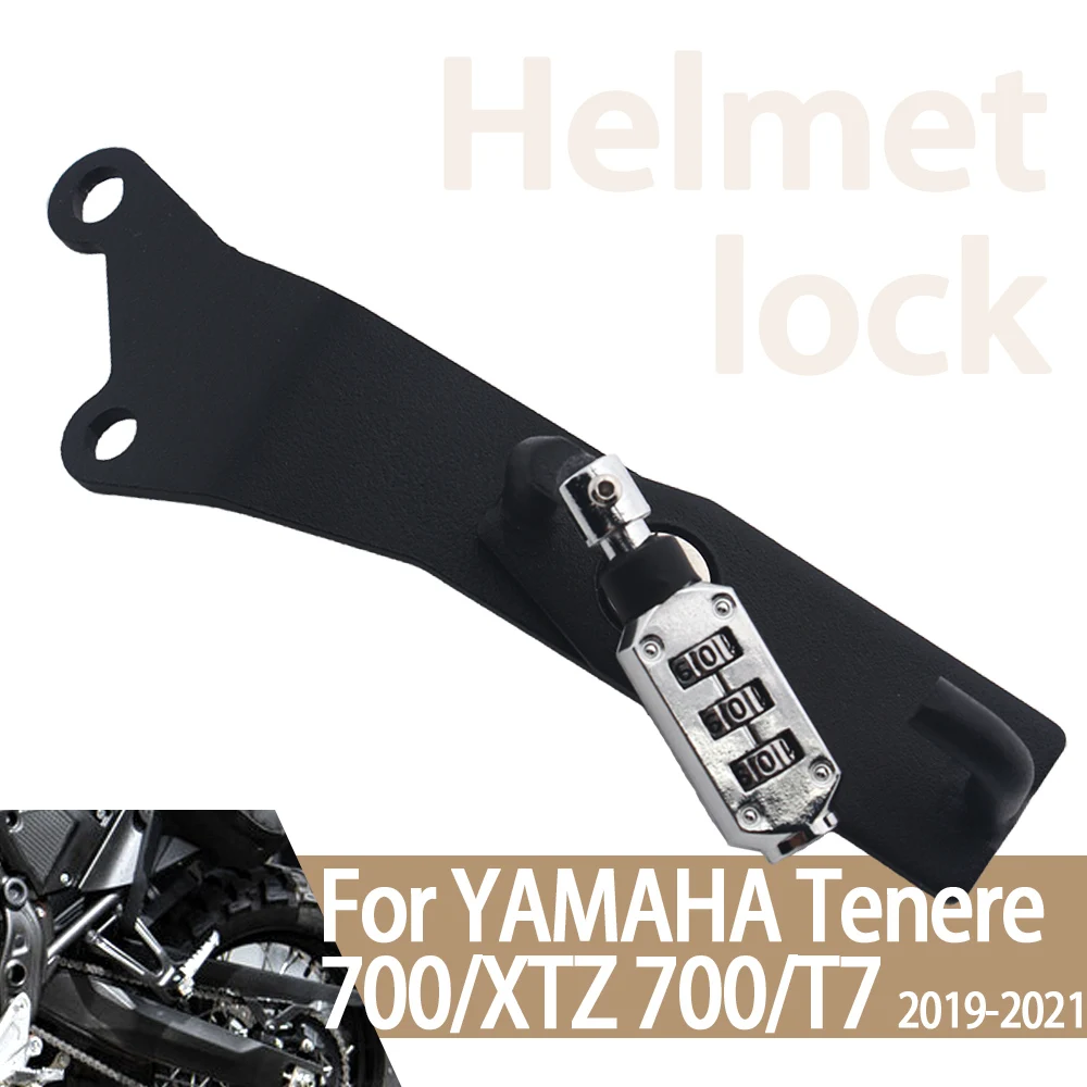 

Замок для шлема XTZ700 T7 Yamaha Tenere 700, защита от кражи, защита от ржавчины, замок для мотоциклетного шлема с паролем