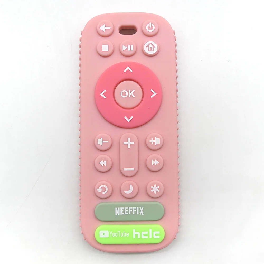 Simulated Remote Control Teether Baby Pacifier Anti-Thumb-Sucking Soothing Toy for Chewing and Stress Relief