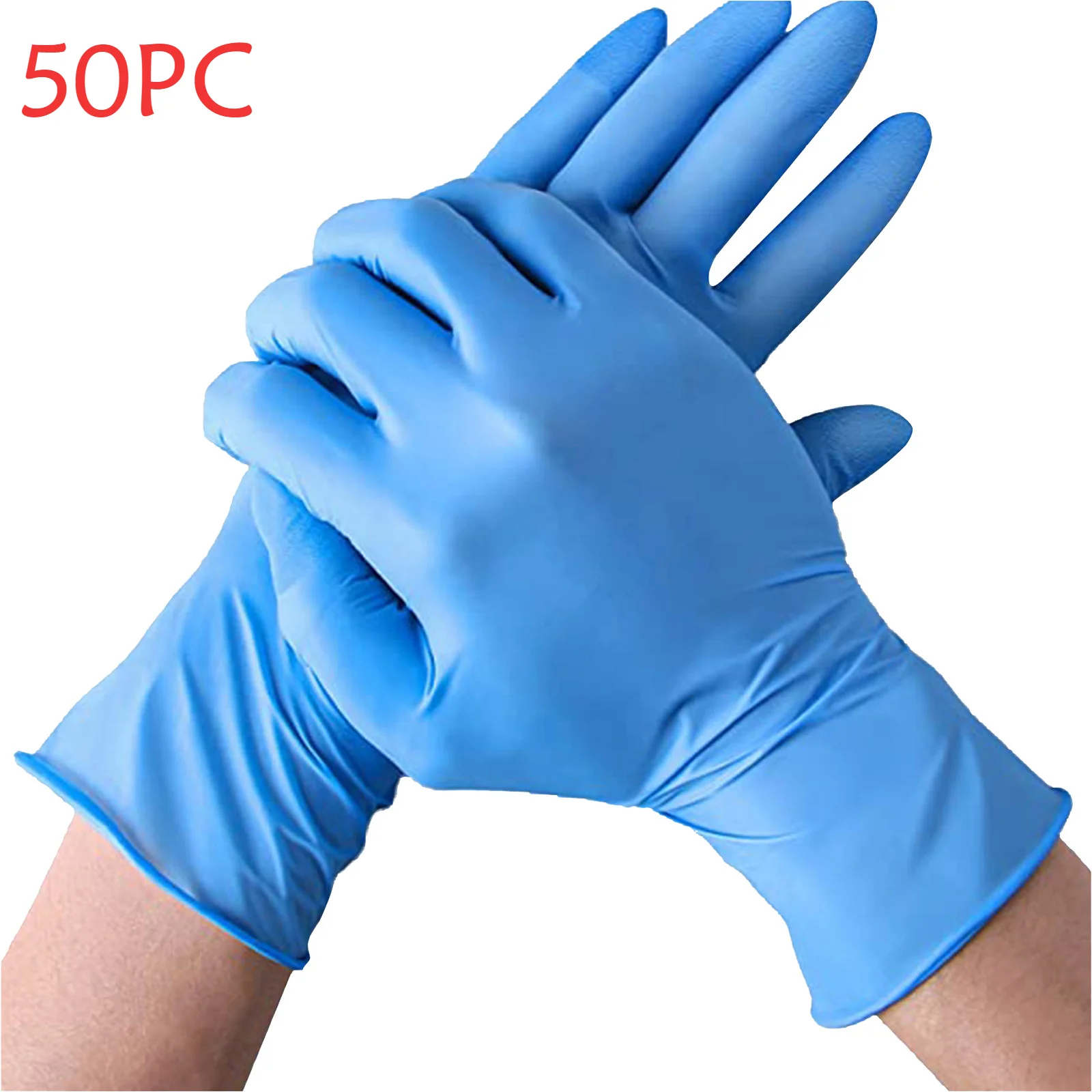 Autonomie luchthaven aanvulling 50pcs Disposable Gloves Latex Nitrile Rubber Gloves for  Kitchen/Dishwashing/Work/Garden Gloves Left and Right Hand Universal