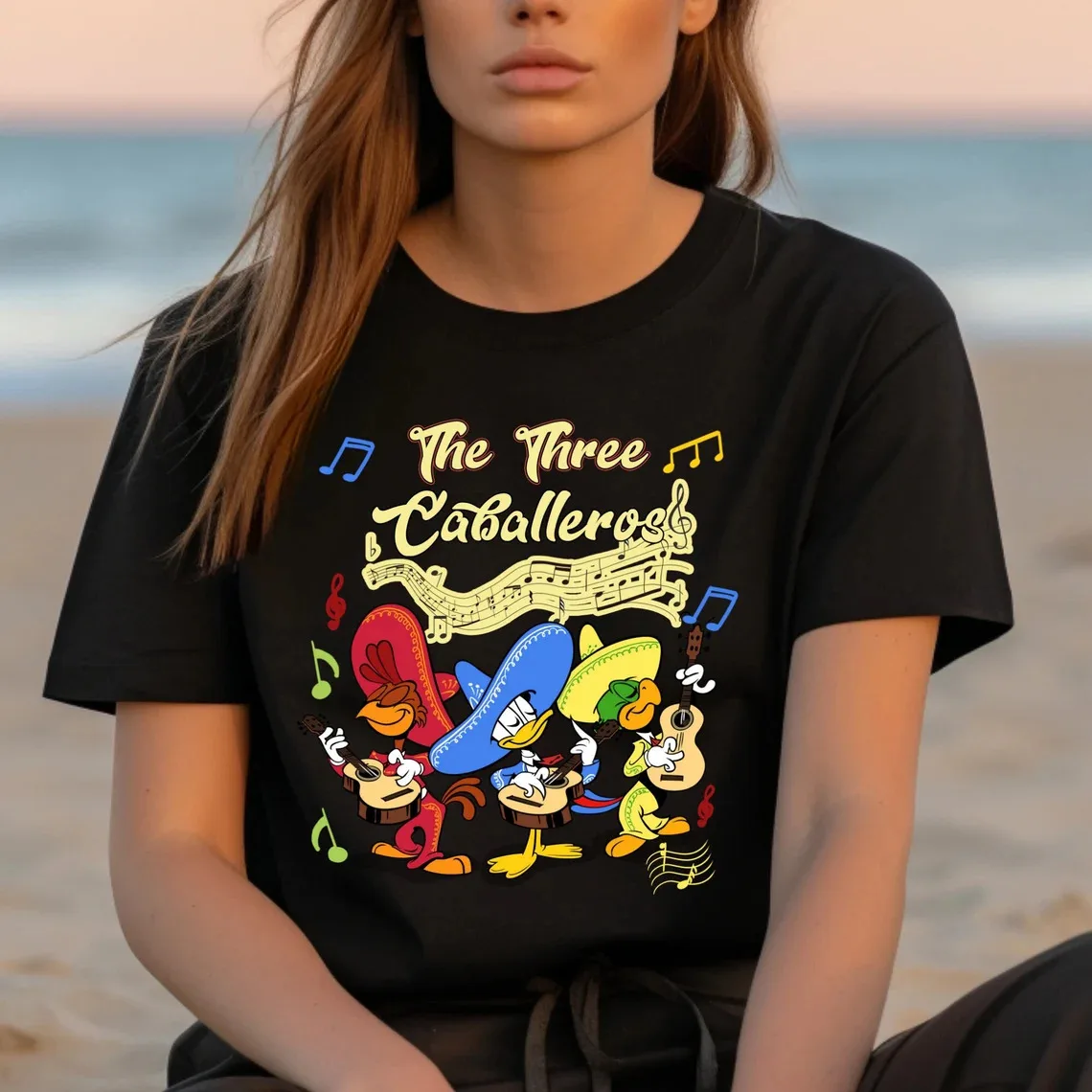 The Three Caballeros Classic T-Shirt Per Uomo Donna Tutte Le Taglie S-4Xl Yi3156 Maniche Lunghe O Corte