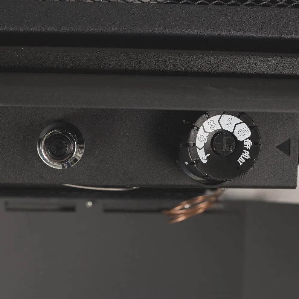 30,000 BTU Vent Free Gas Stove 32 Inch Black Dual Fuel LP NG Heater for 1000 sq ft