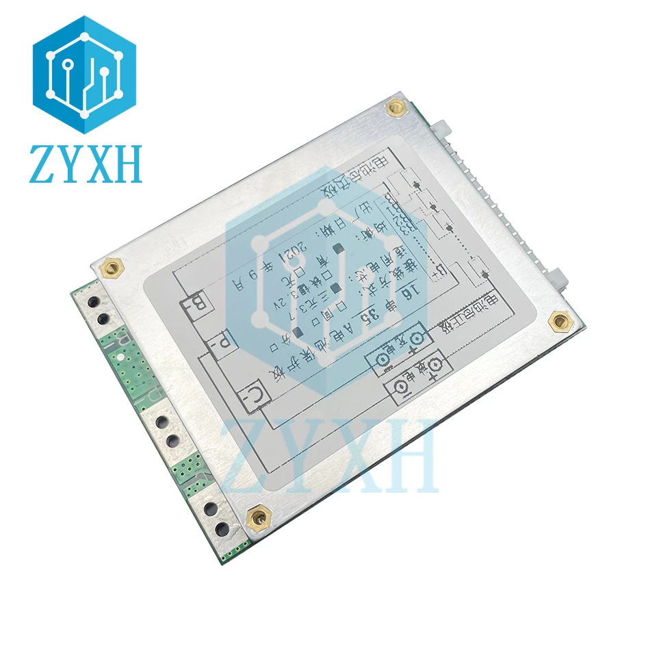 BMS 16S 48V 35A Li-ion avec équilibre pour batterie 16 cellules